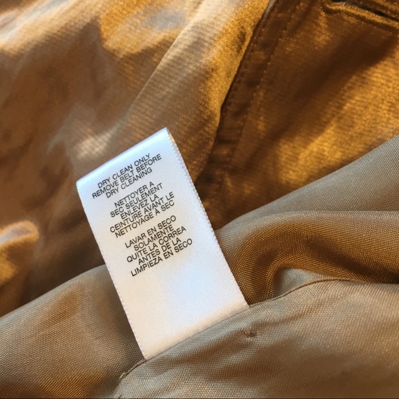 Michael Kors Metallic Gold Trench Coat M - Picture 14 of 14
